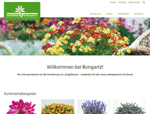 Tablet Screenshot of bongartz-gmbh.de